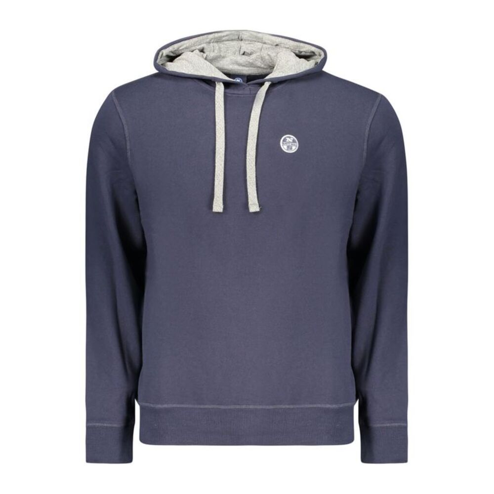 North Sails Blue Cotton Men's Men's Hoodie